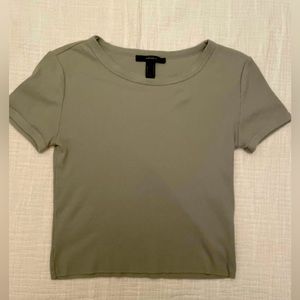 Sage green Crop Top